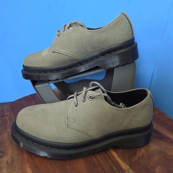 Dr. Martens Air Wair Sole Sage Nubuck Oxford 31131 Docs USM6 USL7 (EU38) - Picture 3 of 11